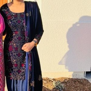 Velvet Salwar Kameez SHALWAR SUIT PUNJABI